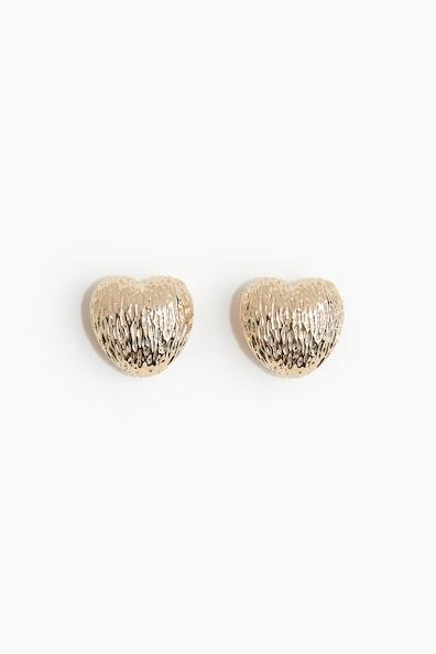 Heart-shaped Dome Earrings Product Image