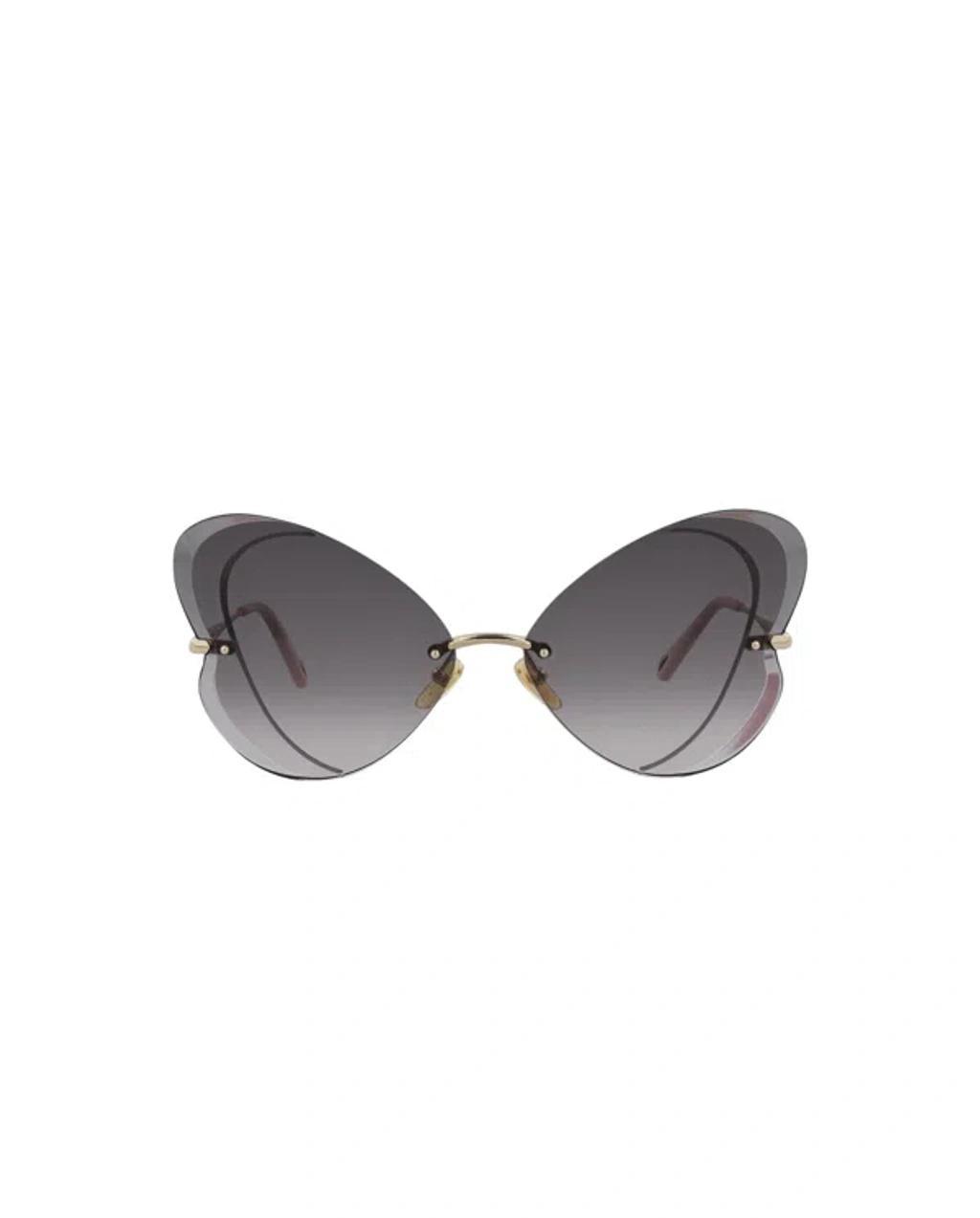 Cat Eye-frame Metal Sunglasses In Black product image