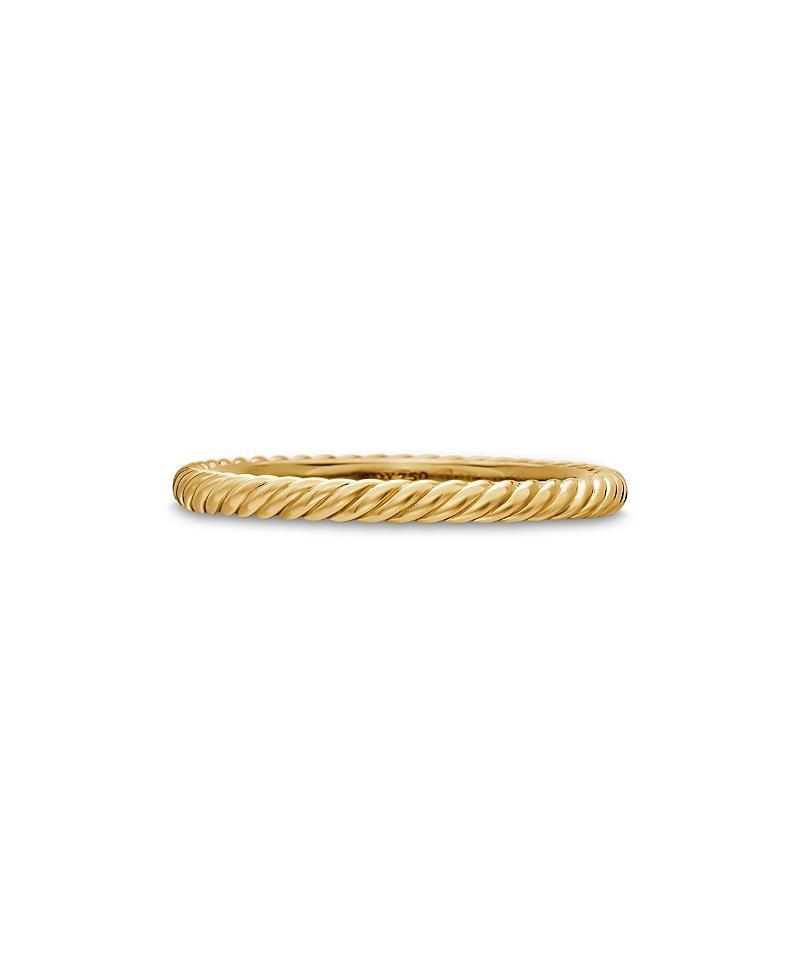 David Yurman Cable Classics Band Ring in 18K Gold, 4.5 Product Image