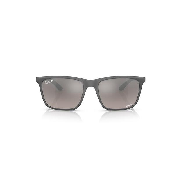 Ray-Ban 58mm Mirrored Polarized Rectangular Sunglasses Product Image