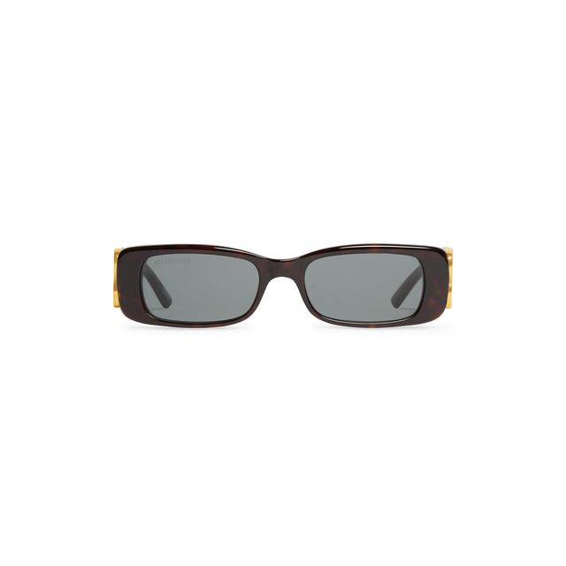 Women's Dynasty Rectangle Sunglasses in Brown Product Image