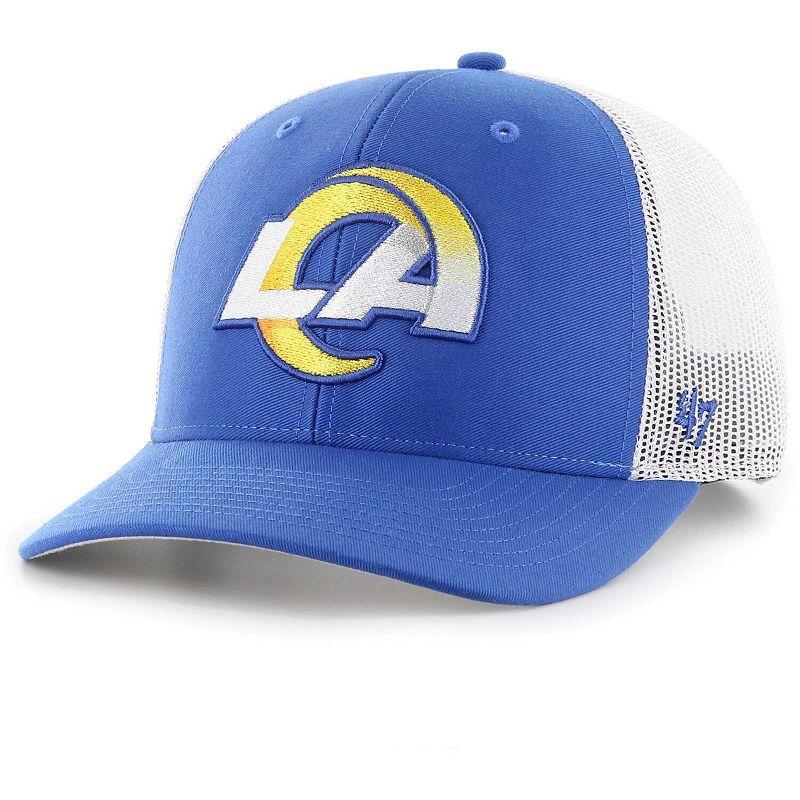 Mens 47 Royal Los Angeles Rams Adjustable Trucker Hat Product Image