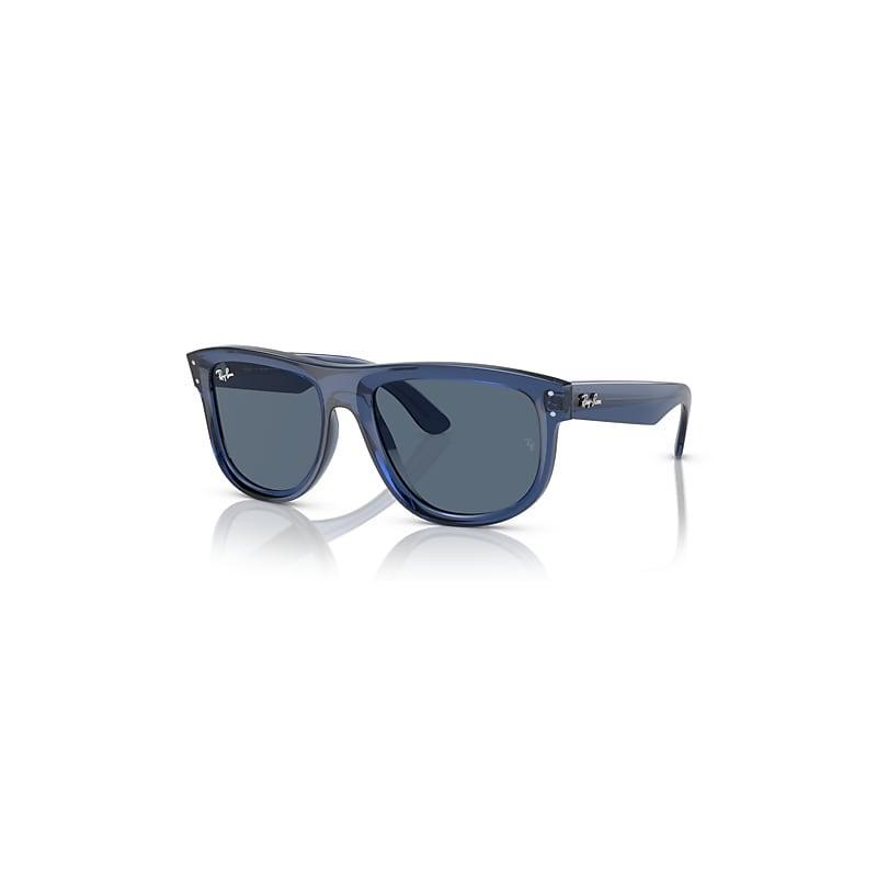 DOLCE & GABBANA Dolce And Gabbana Dark Grey Rectangular Ladies Sunglasses Dg6187 309487 53 In Blue Product Image