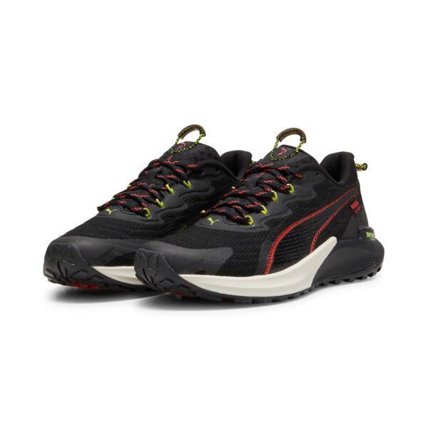 PUMA SEASONS Fast-Trac NITROâ¢ 2 Women's Running Shoes in Black/Active Red/Lime Pow Product Image