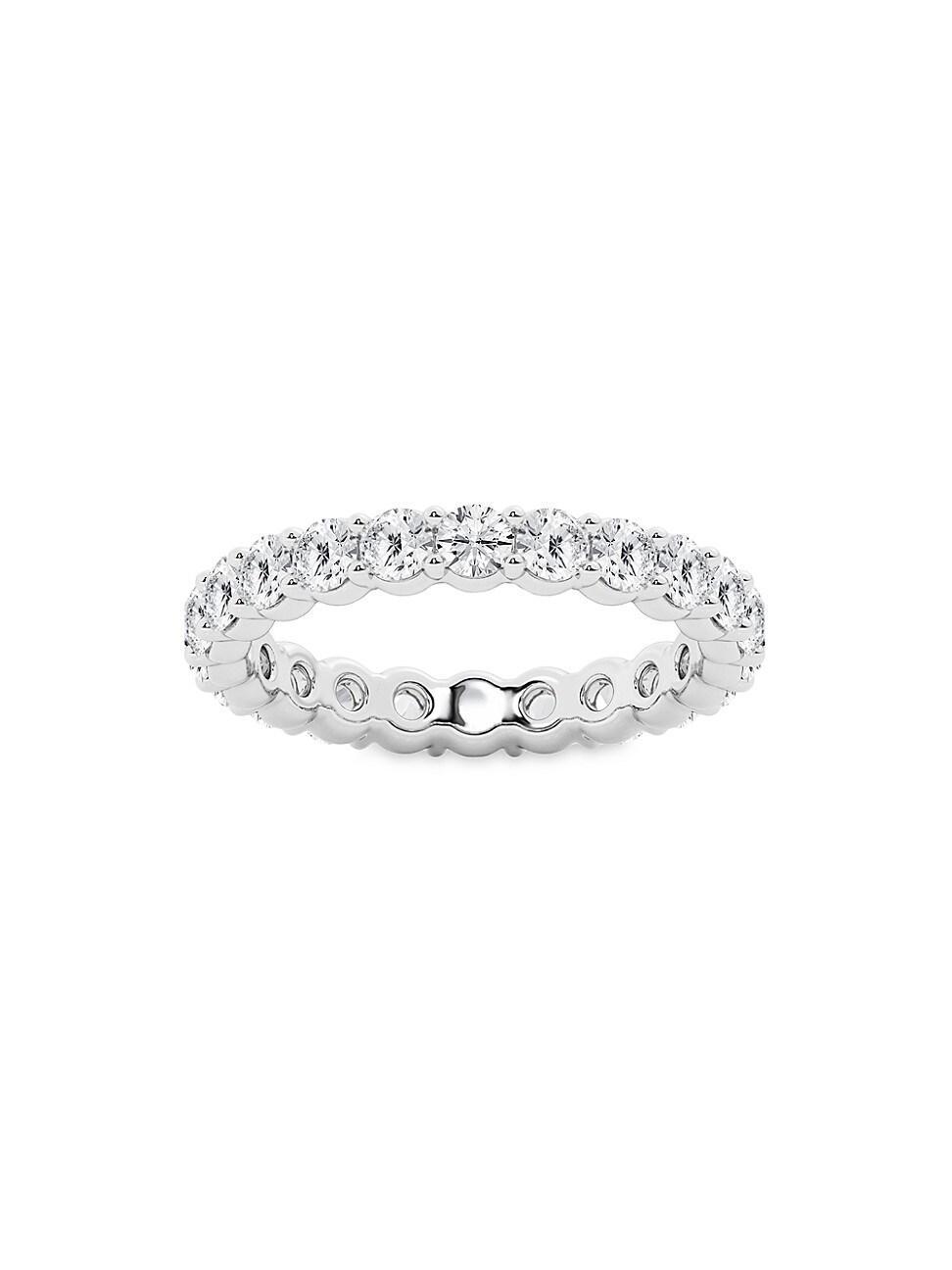 Womens 14K White Gold & Round Lab-Grown Diamond Eternity Band/2.00-5.00 TCW Product Image