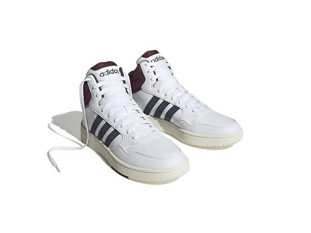 adidas Originals Hoops 3.0 Mid Shadow Navy/Shadow Red) Men's Basketball Shoes Product Image