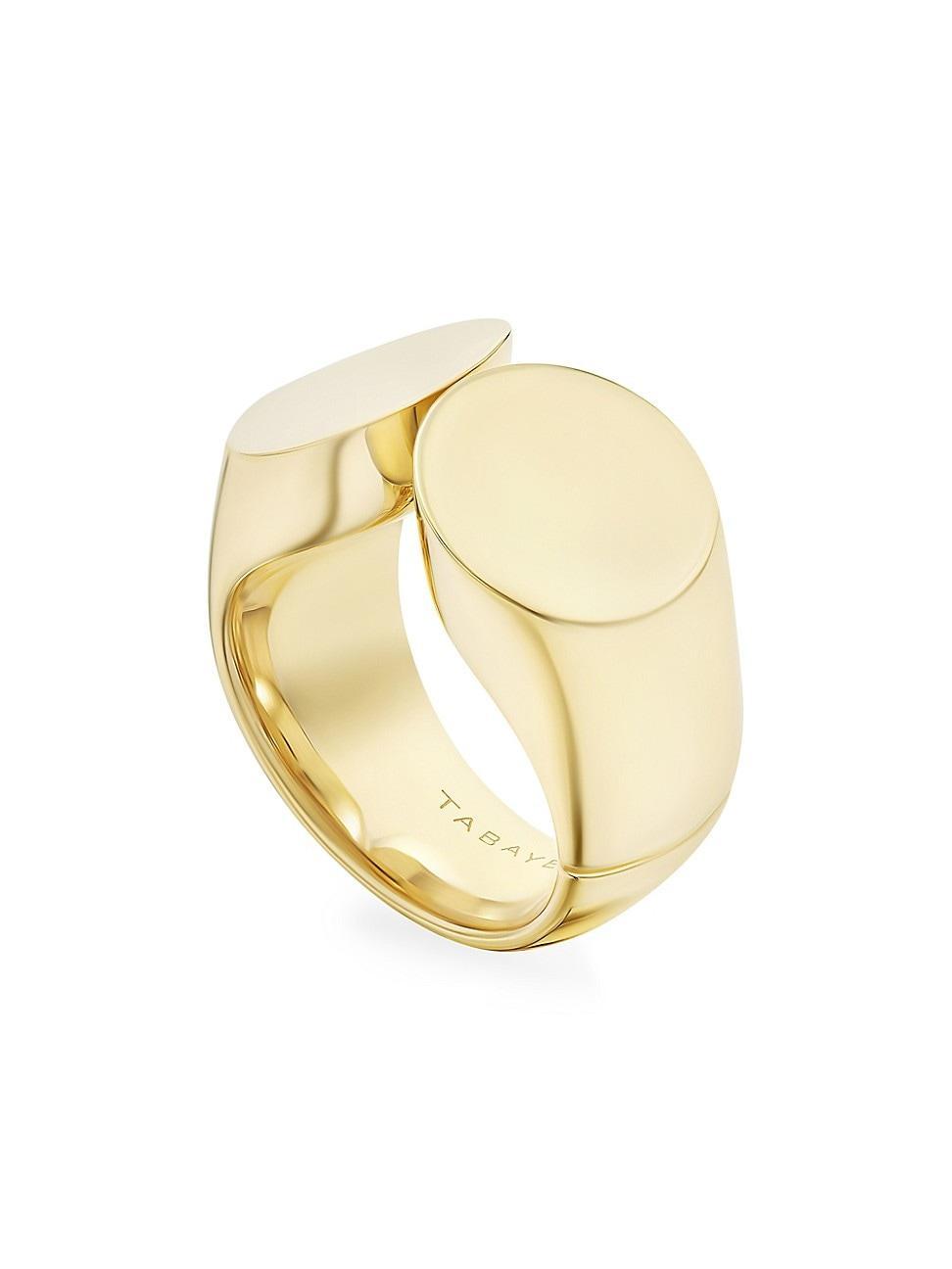 Womens Oera 18K Yellow Gold Slanted Ring Product Image