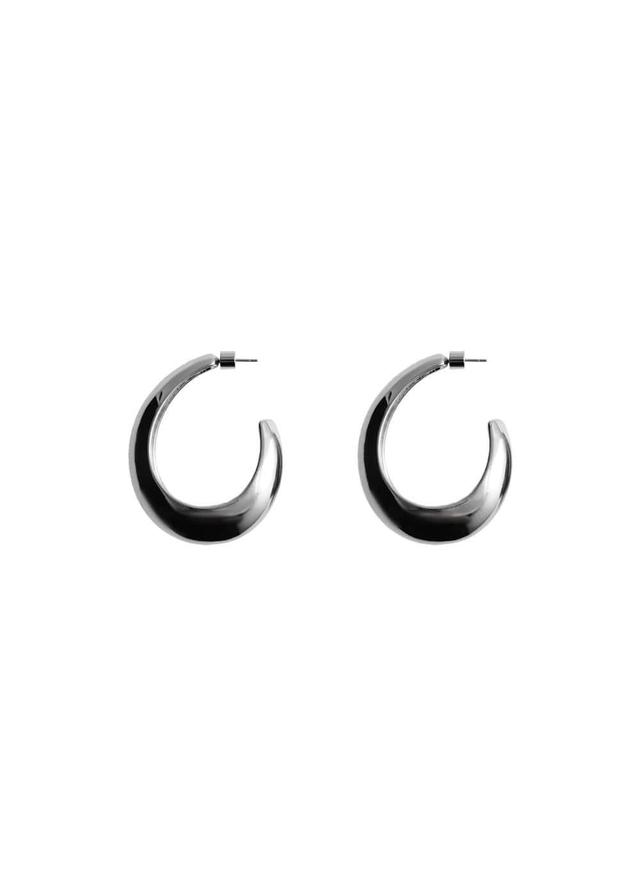 MANGO - Oval hoop earrings - One size - Women Product Image