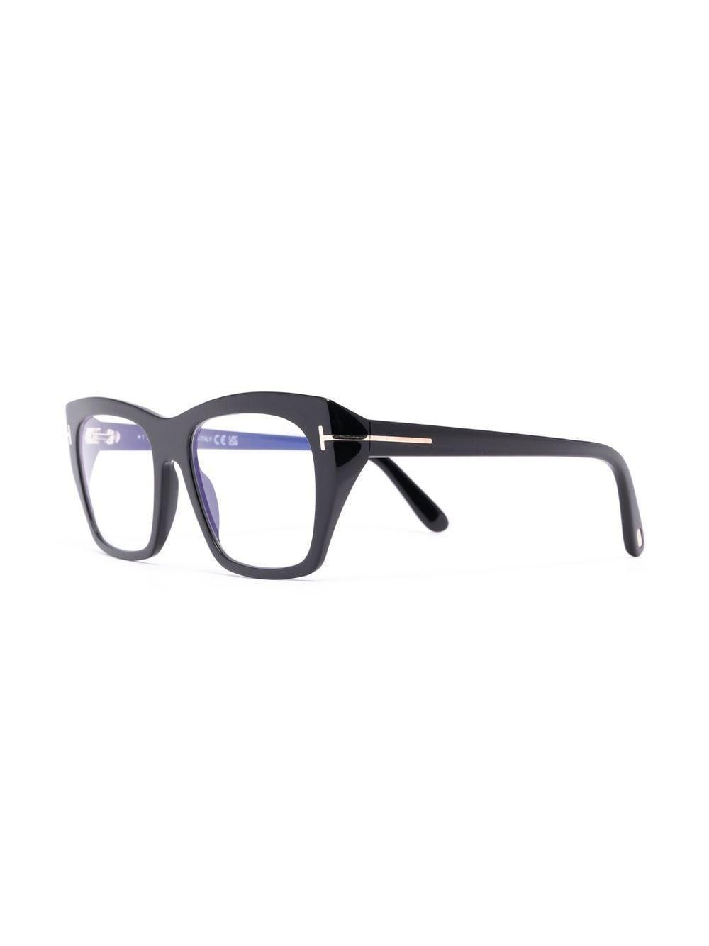 Cat Eye-frame Glasses In Black Product Image