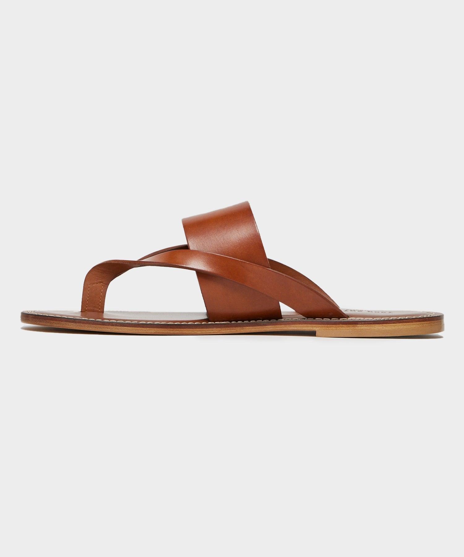 Tuscan Leather Thong Cross Sandal Product Image