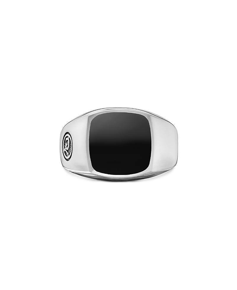 Mens Exotic Stone Signet Ring Product Image