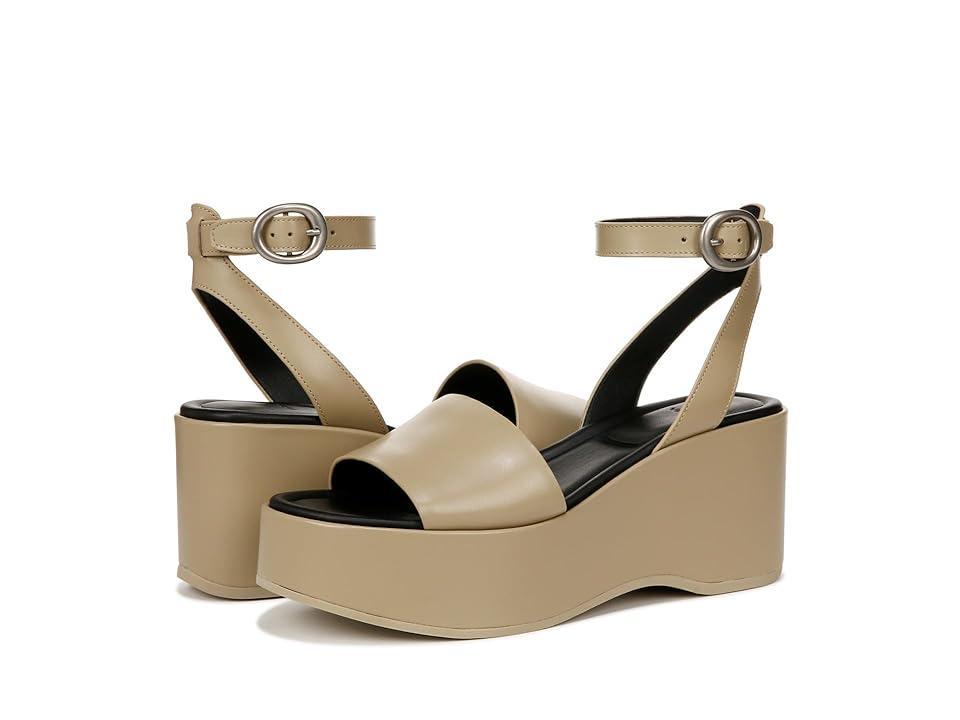 Women's Phillipa Leather Platform Ankle Strap Sandals In Doe Product Image