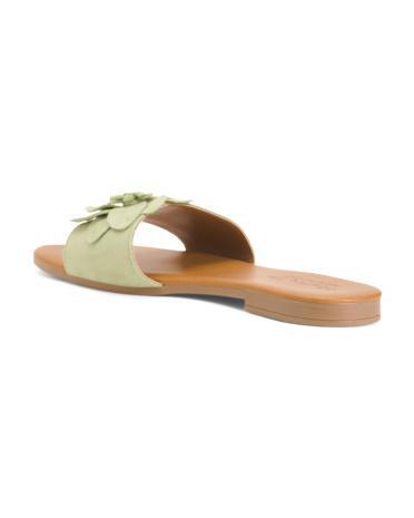 Suede Sandals With Flower for Women Product Image