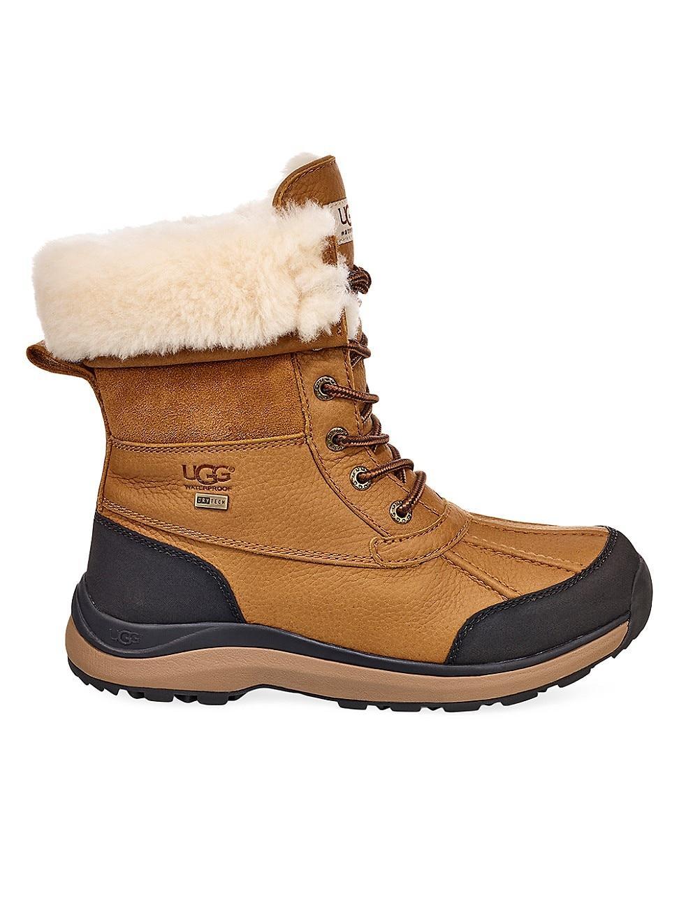 Adirondack Iii Faux Shearling-lined Leather Boots In Chestnut Product Image