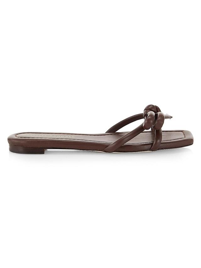 Womens Hadley Leather Bow Sandals Product Image