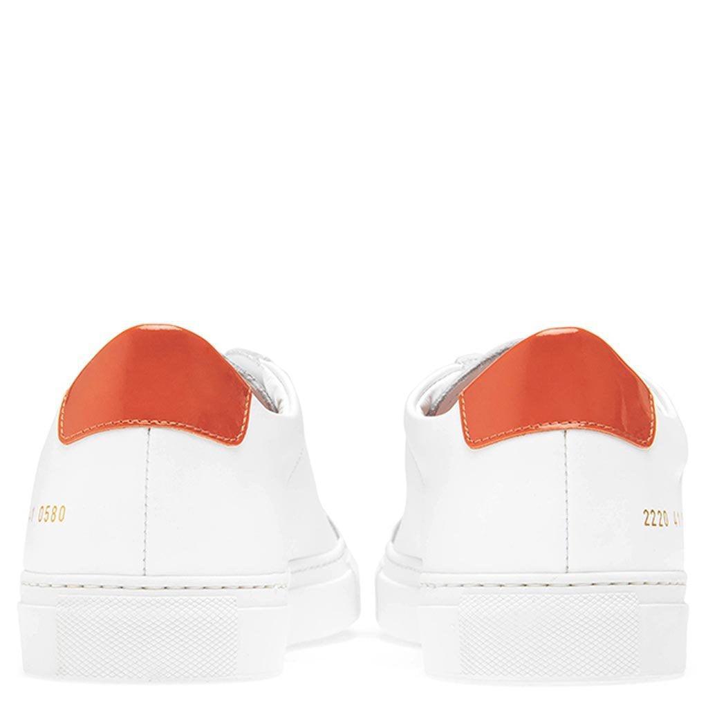 Retro Low Glossy - White/Orange Male Product Image