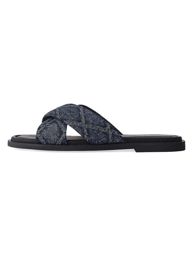 rag & bone Womens Geo Crossover Strap Slide Sandals Product Image