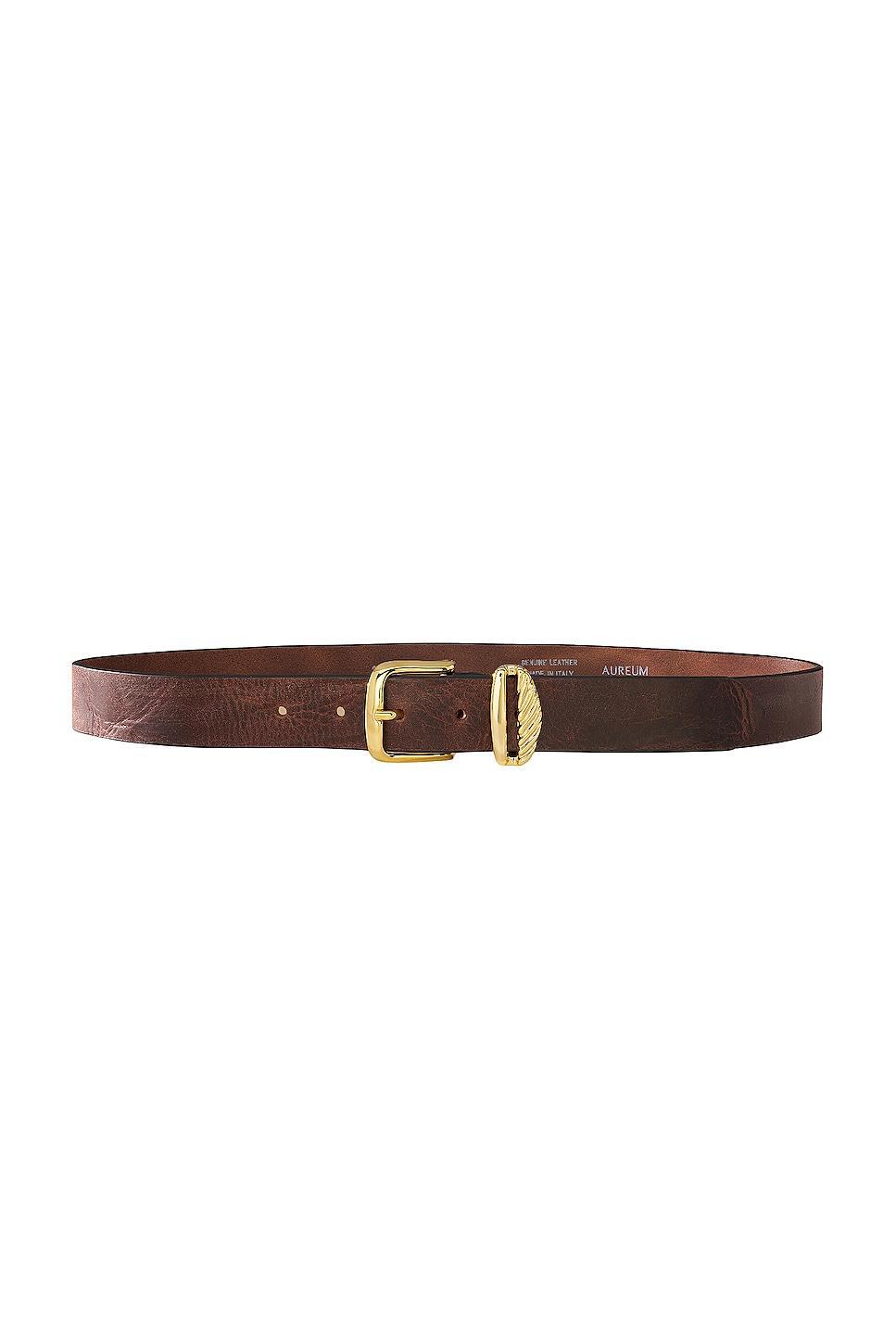 AUREUM Brown & Gold French Rope Belt Product Image