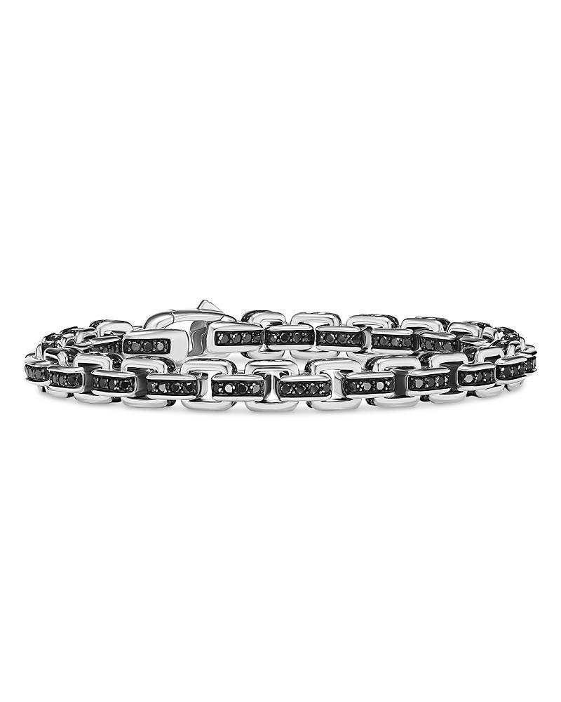 Mens Box Chain Bracelet In Sterling Silver Product Image