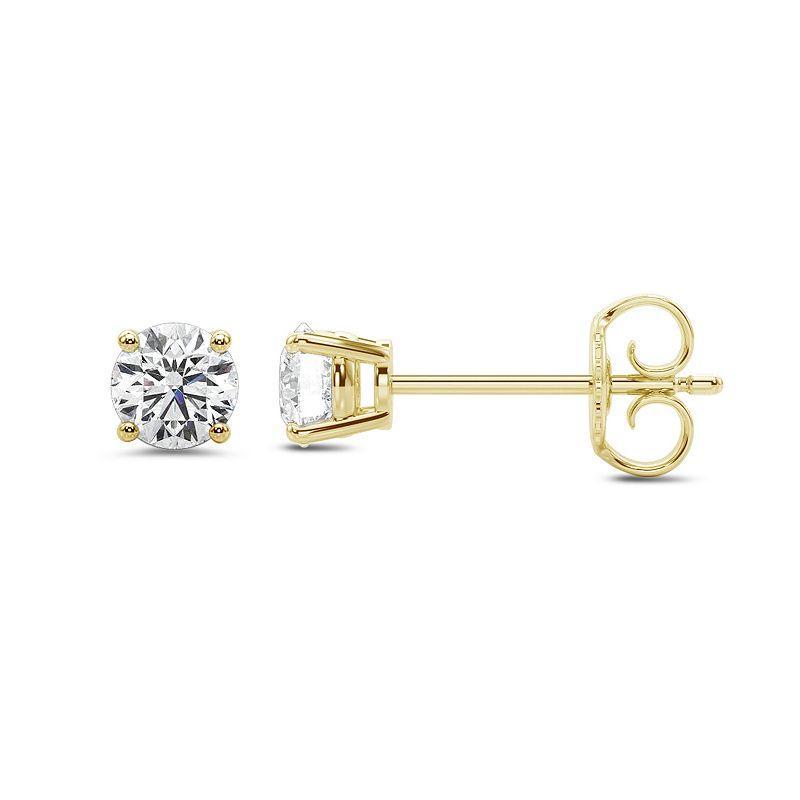 Made For You 10k Gold 2 Carat T.W. Certified Lab Grown Diamond Stud Earrings, Womens Product Image