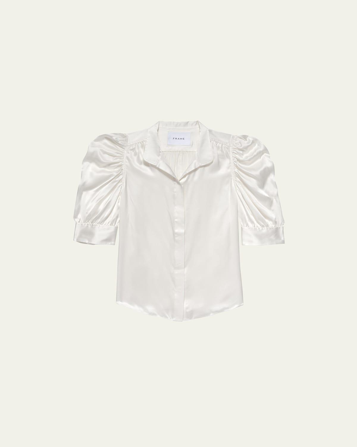 FRAME Gillian Top Taupe. (also in ). Product Image