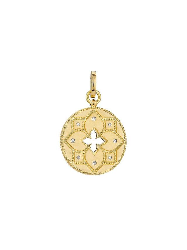 Womens Venetian Princess 18K Yellow Gold & Diamond Pendant Product Image