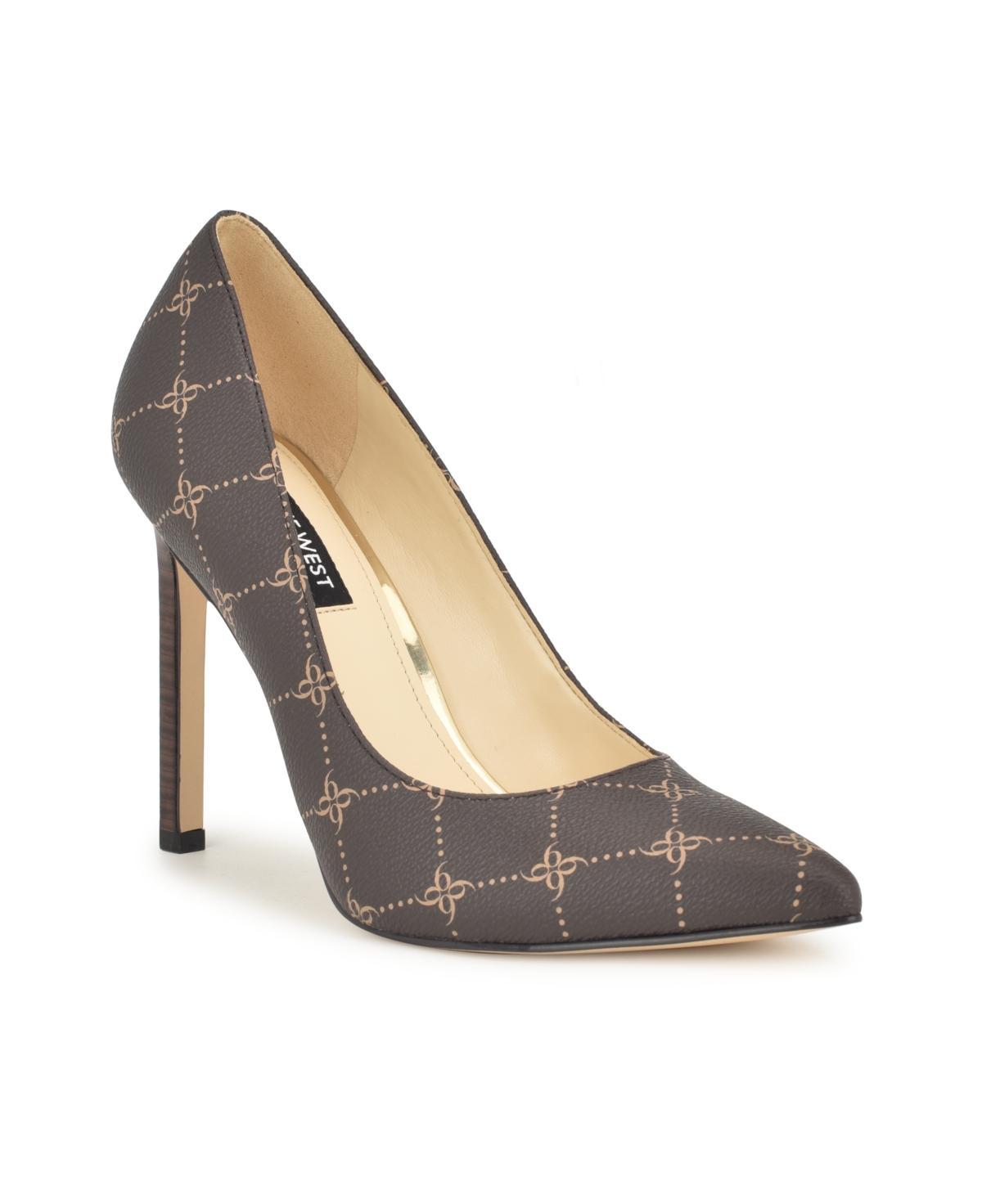 Nine West Tatiana Pump White Houndstooth) High Heels Product Image