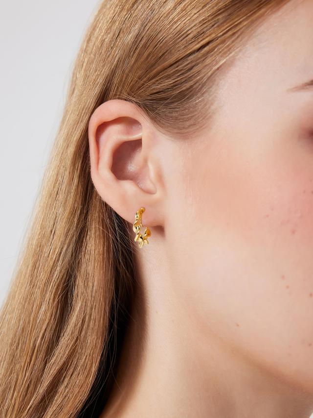 TWISTED GOLD TONE EAR CLIPS Product Image