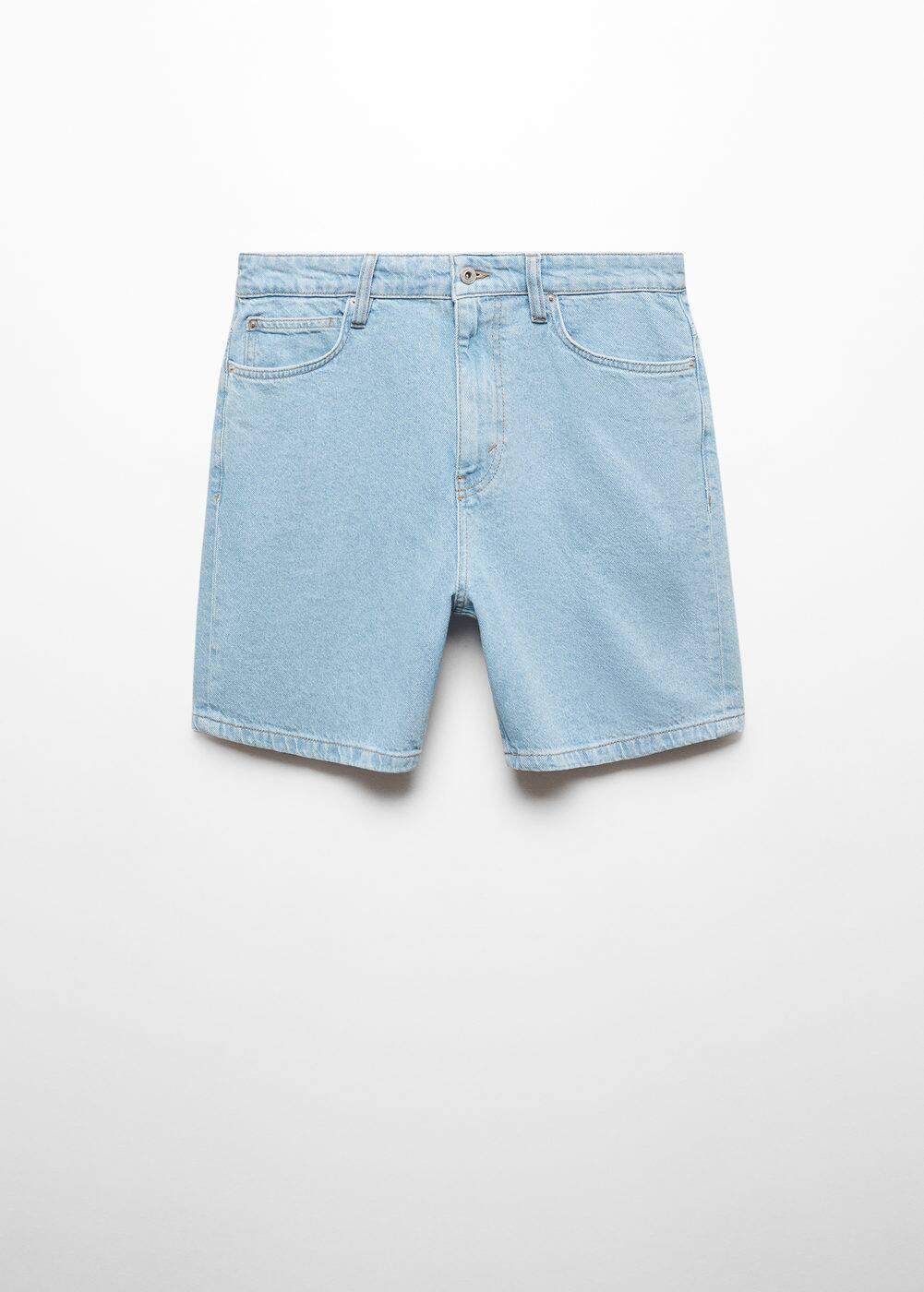 MANGO MAN - Regular fit denim Bermuda shorts bleach blueMen Product Image