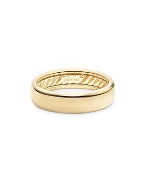 Mens DY Classic Band Ring in 18K Yellow Gold Product Image