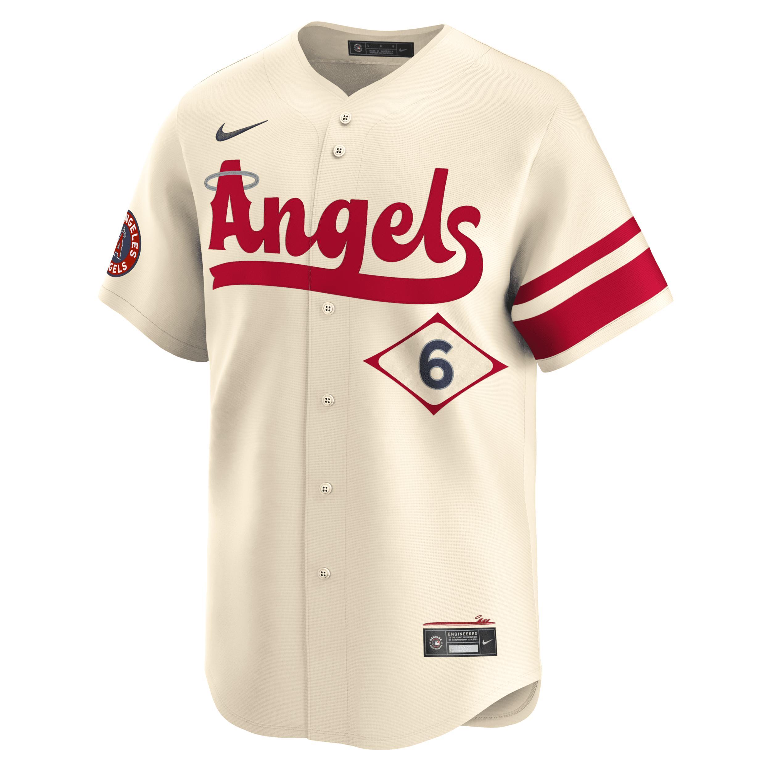 Mens Nike Anthony Rendon Cream Los Angeles Angels City Connect Limited Player Jersey Product Image