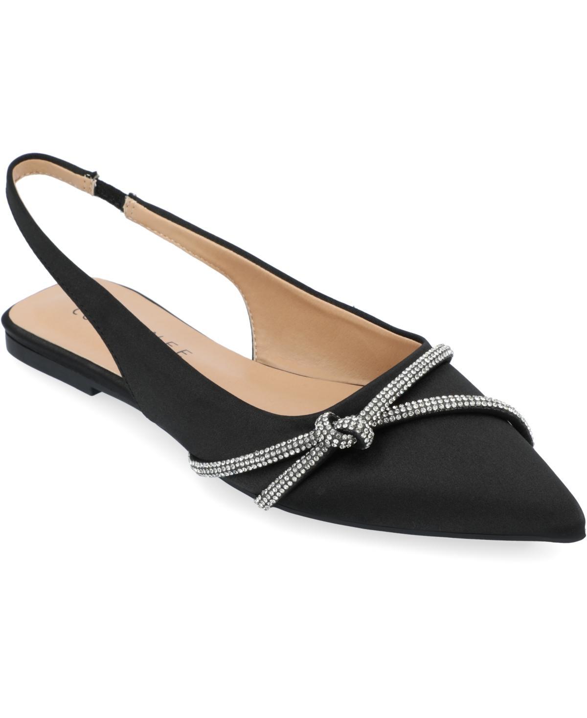 Journee Collection Rebbel Womens Flats Black Product Image