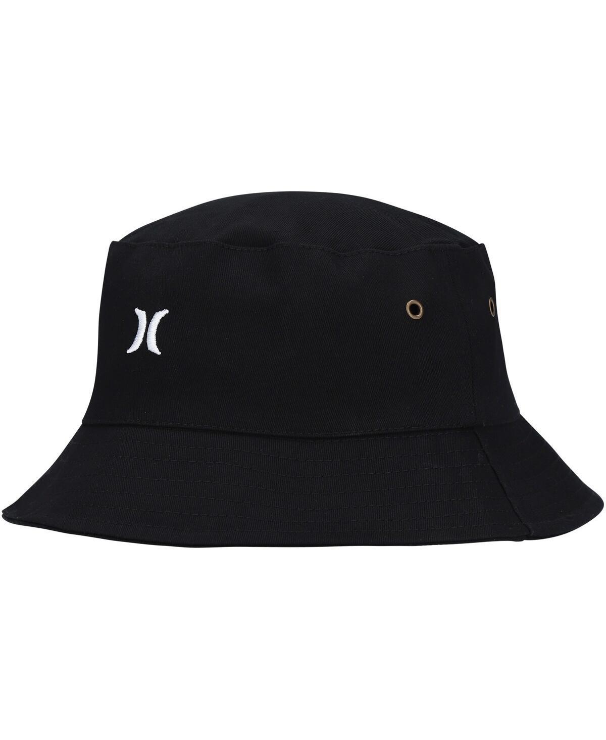 Mens Hurley Black Logo Bucket Hat Product Image