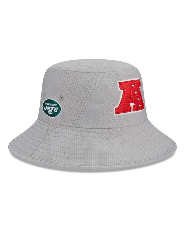 Mens New Era Gray New York Jets 2024 Pro Bowl Bucket Hat Product Image