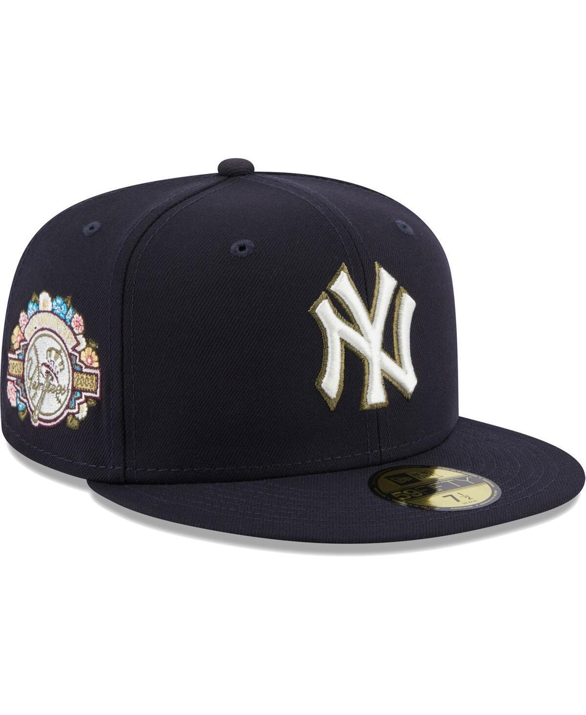 Mens New Era New York Yankees 100th Anniversary Spring Training Botanical 59FIFTY Fitted Hat Blue Product Image