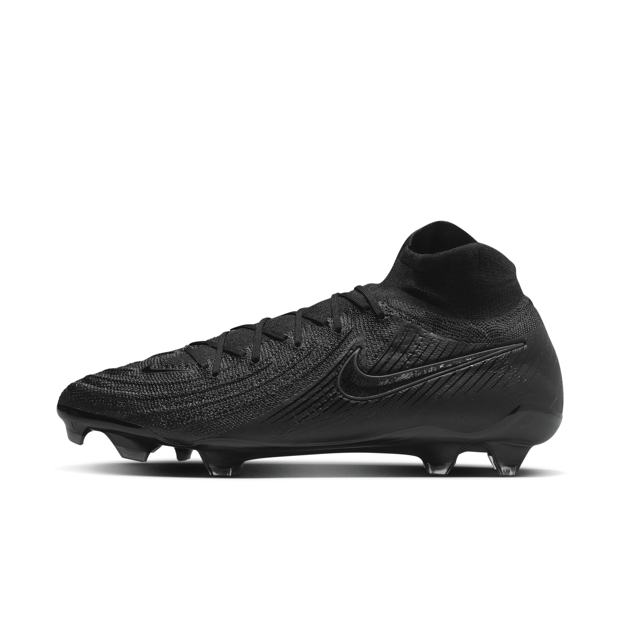 Nike Mens Nike Phantom Luna II Elite FG - Mens Soccer Shoes Black/Black/Deep Jungle Product Image