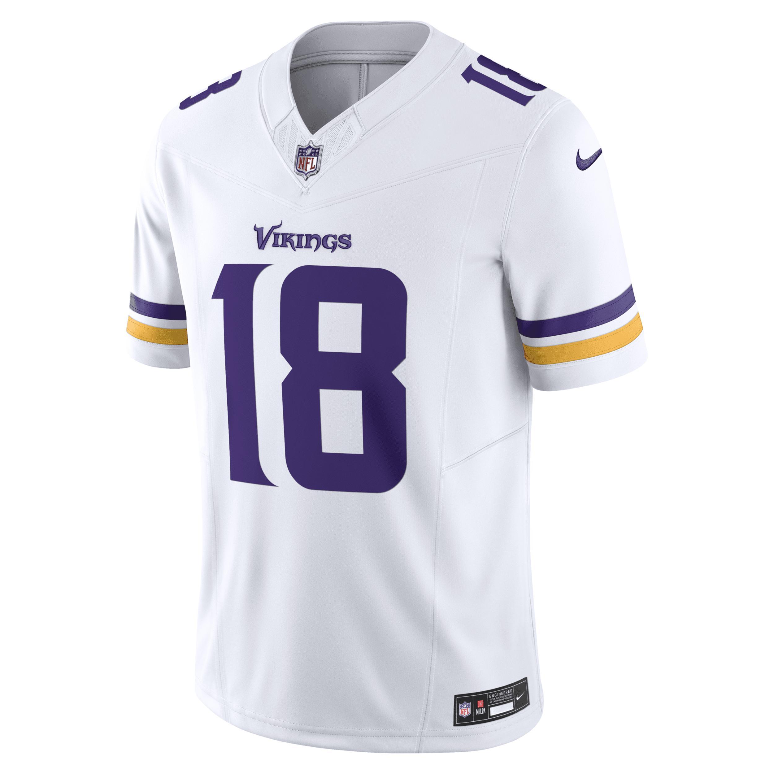 Mens Nike Justin Jefferson Minnesota Vikings Vapor F.U.S.E. Limited Jersey Product Image