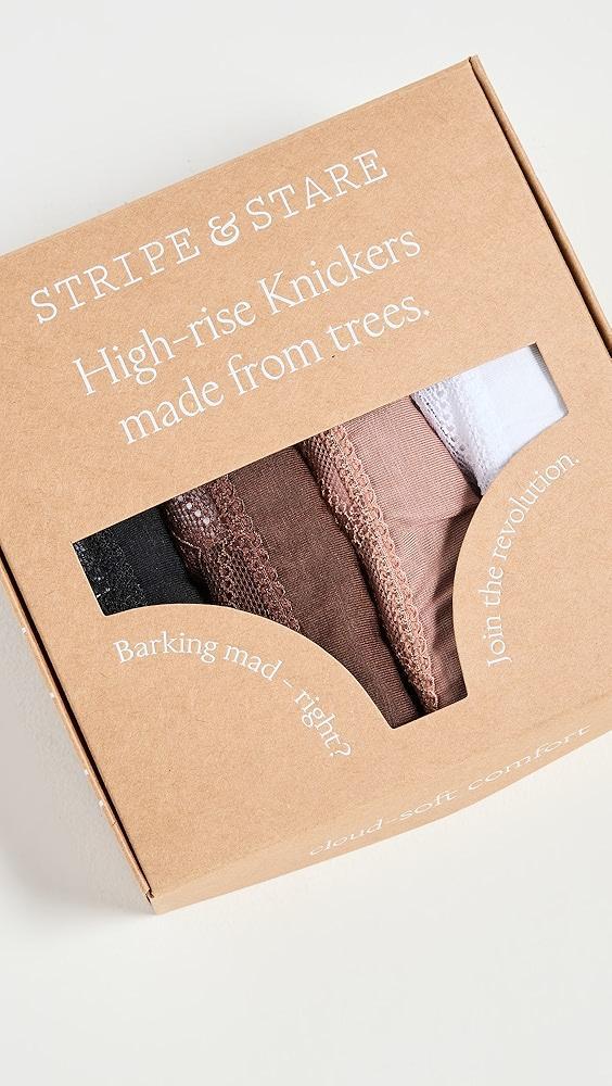 Stripe & Stare High Rise Knickers Four Pack | Shopbop Product Image