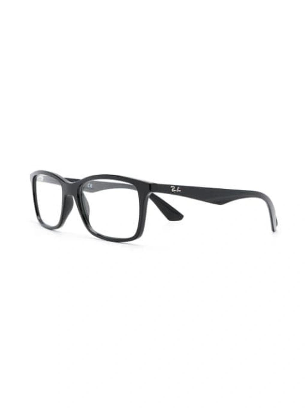 RAY BAN Square Frame Glasses In Black Product Image