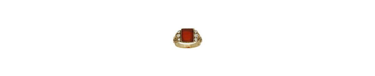 1928 Carnelian Ring, Womens, Silver Green Product Image