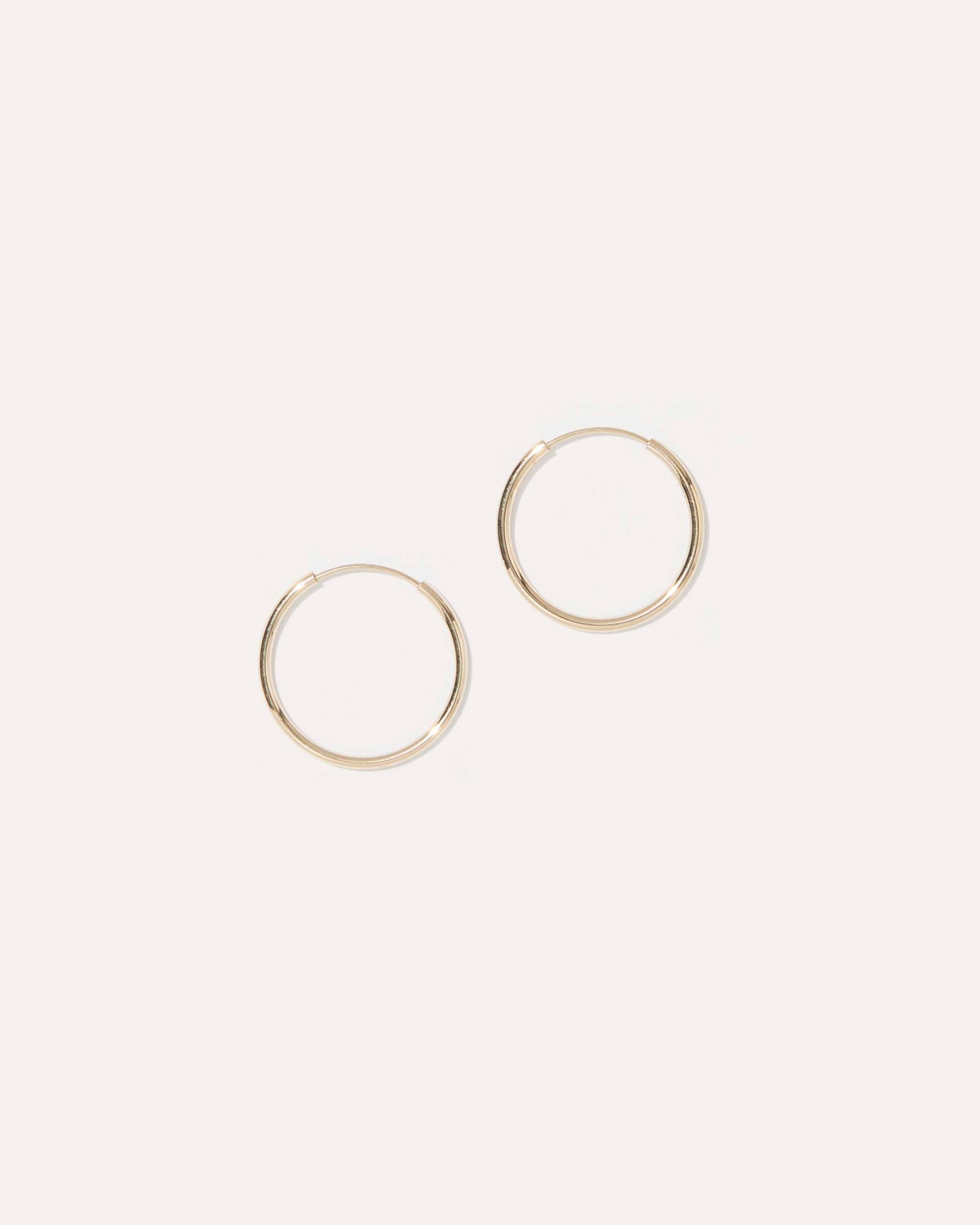 14K Gold Everyday Hoops Product Image