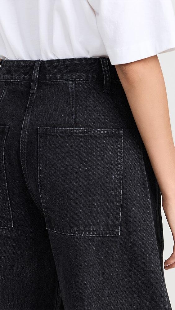 Tibi Black Denim Sid Jeans | Shopbop Product Image