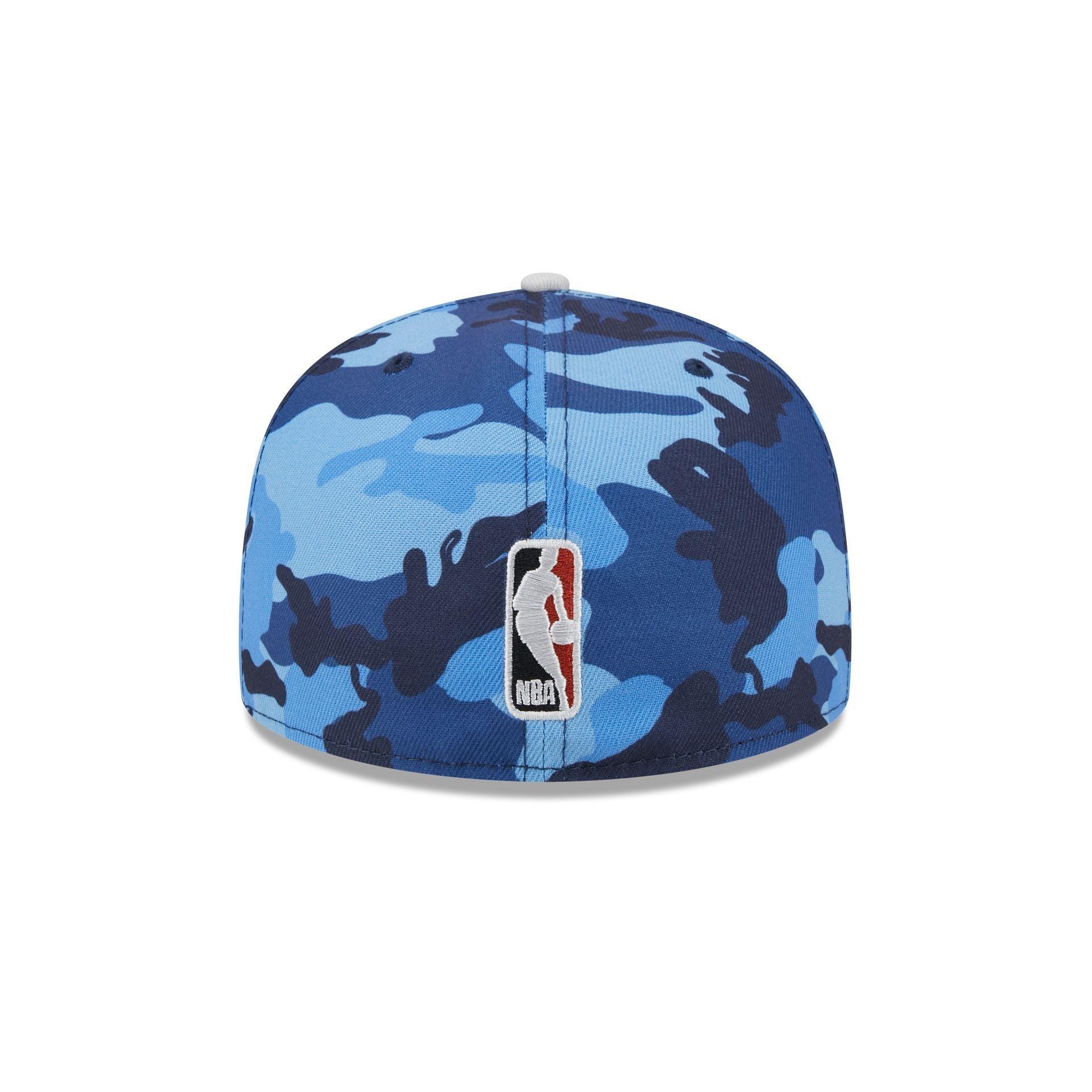 Boston Celtics Blue Camo 59FIFTY Fitted Hat Male Product Image