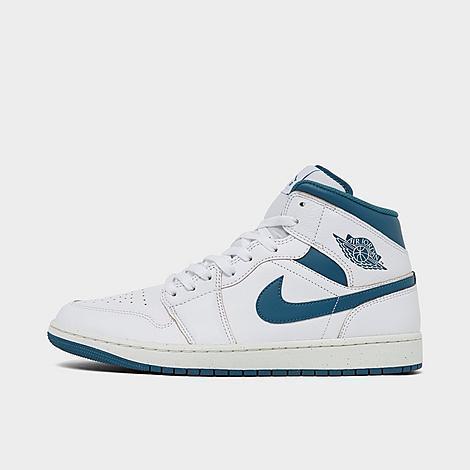 Jordan Mens Jordan AJ 1 Mid SE - Mens Basketball Shoes White/Blue Product Image