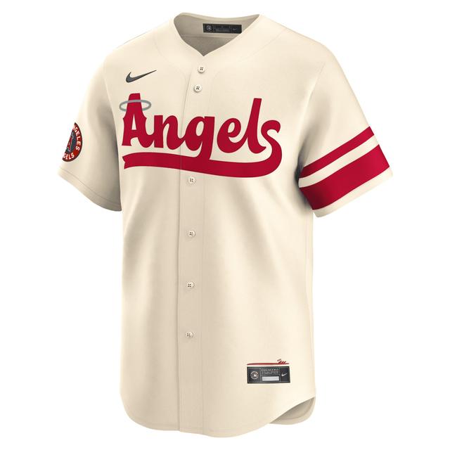 Nike Mens Cream Los Angeles Angels City Connect Limited Jersey - Cream Product Image