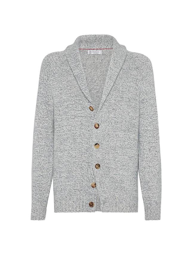 Mens Moulin Cashmere Cardigan with Raglan Sleeves Product Image