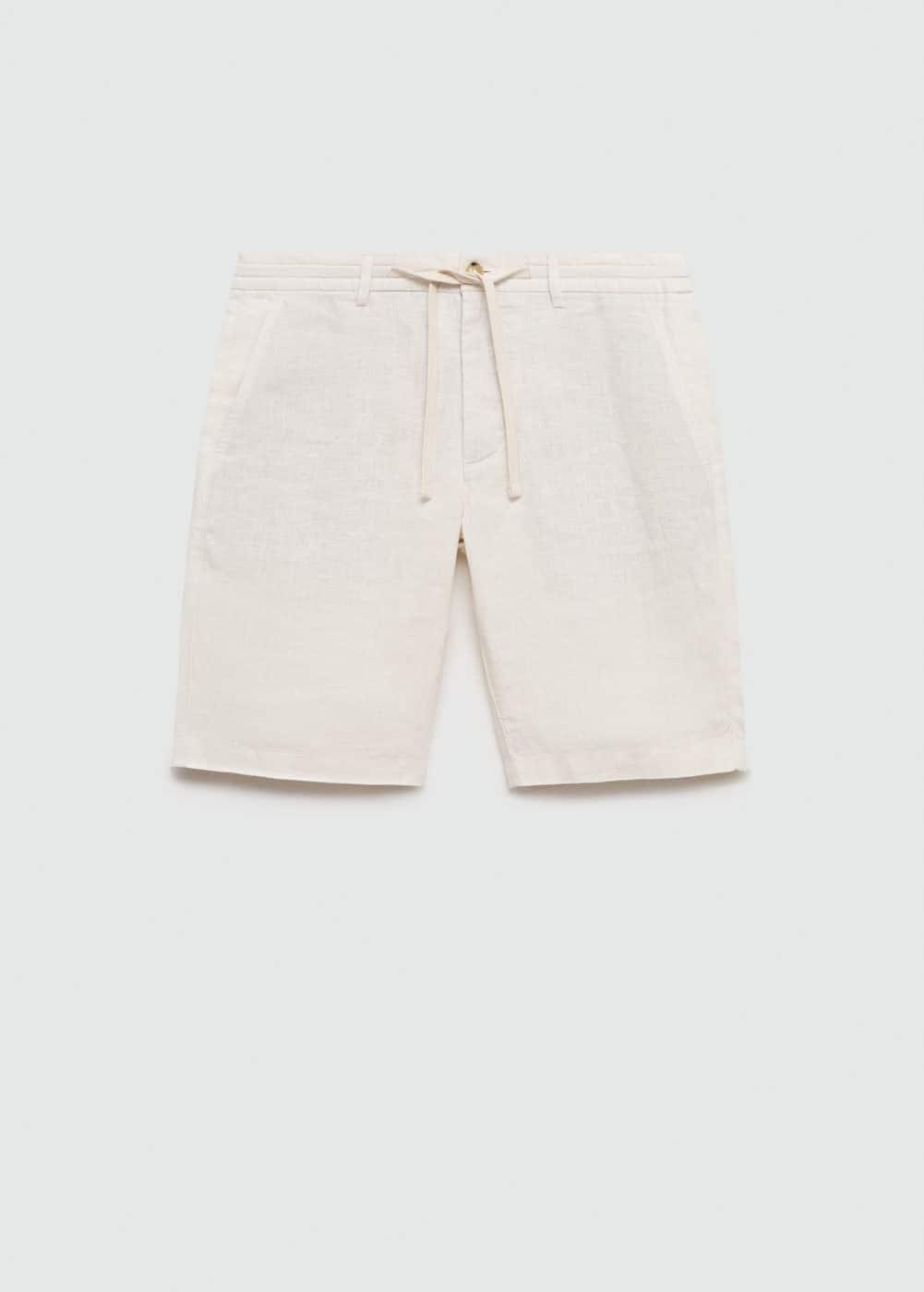 Mango Mens Drawstring Detail Bermuda Shorts Product Image