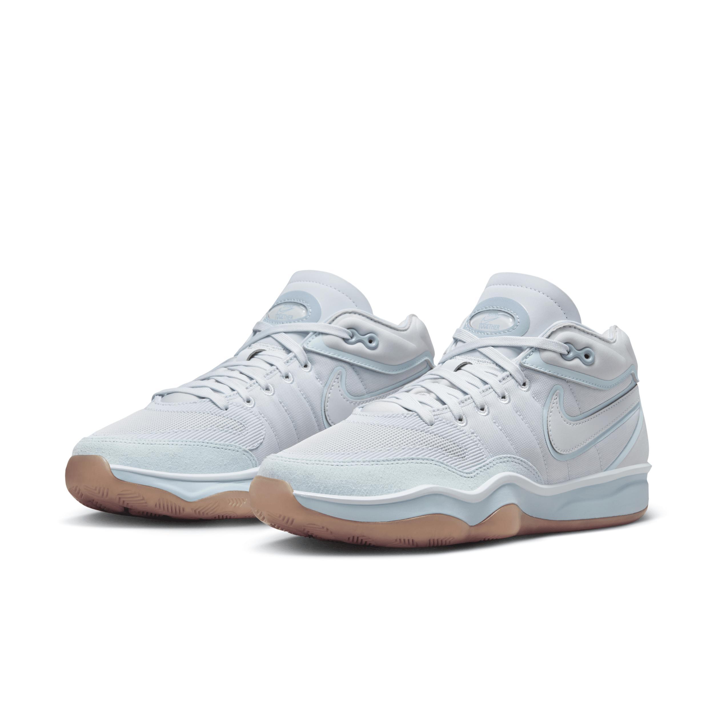 Nike Womens Zoom G.T Hustle 2 - Running Shoes Football Grey/Glacier Blue/Football Grey Product Image