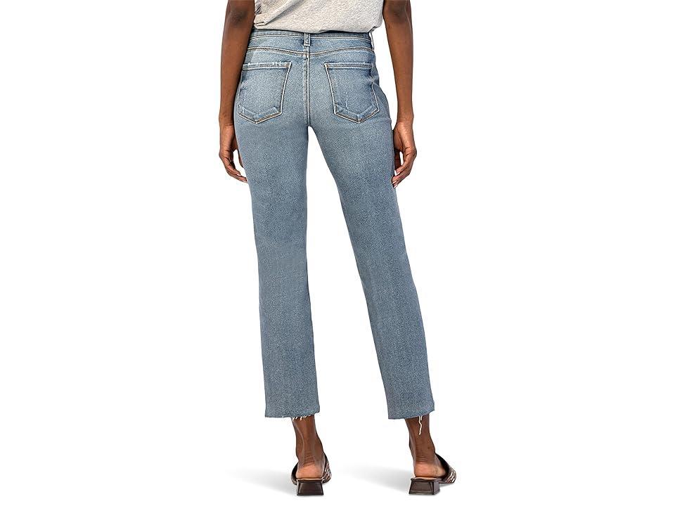 KUT from the Kloth Reese Ankle Straight Leg W/ Raw Step Hem In Operated (Operated) Women's Jeans Product Image