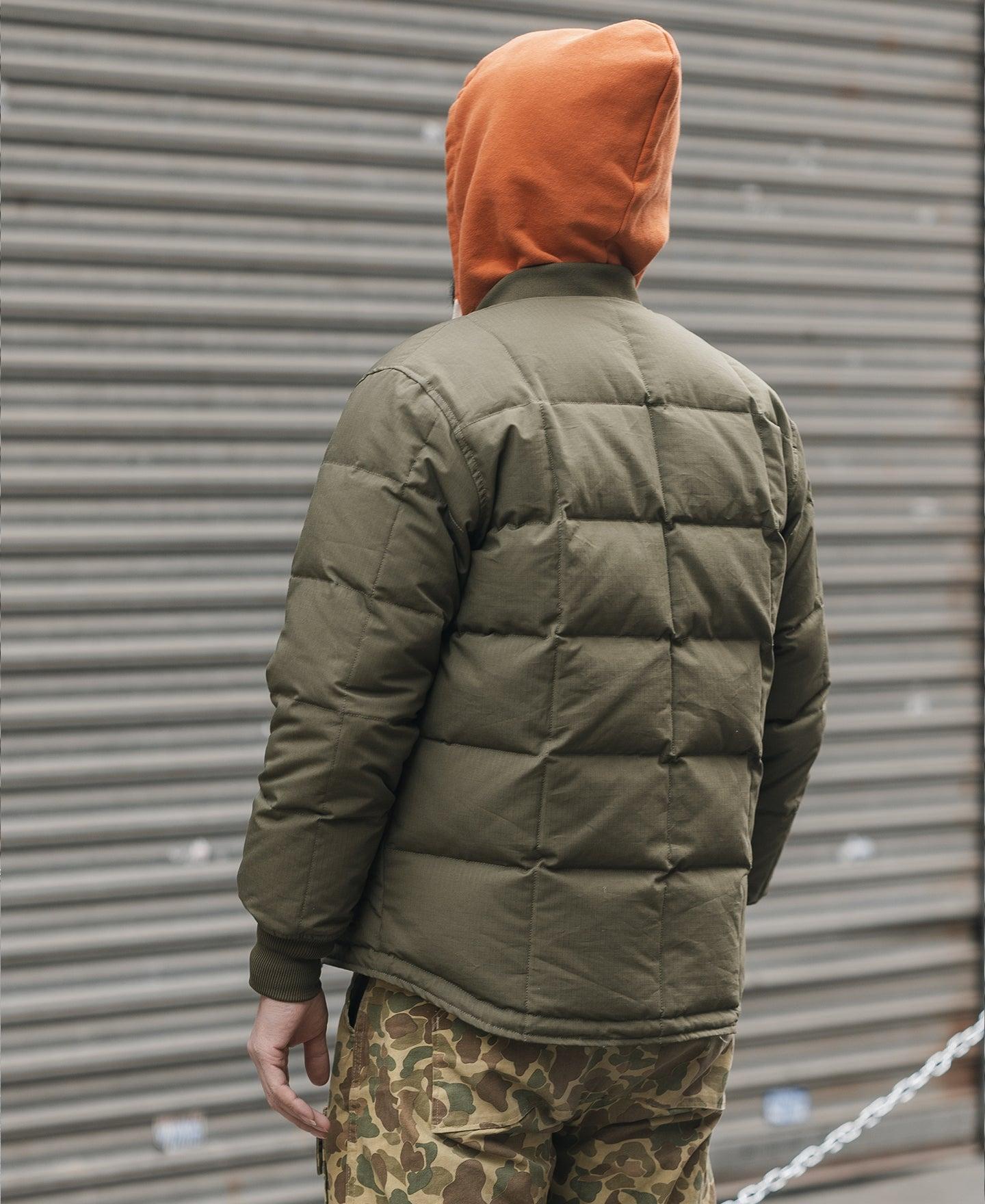 Box Quilted Down Liner Jacket - Olive Product Image